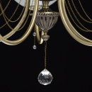 Lampa wisząca rustykalna, antyczny mosiądz i kryształ MW-LIGHT Classic 347019105