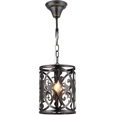 Lampa wisząca rustykalna, brązowa ramka dekoracyjna Rustika Maytoni Classic H899-11-R