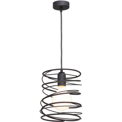 Lampa wisząca spiralna Vitaluce czarna VE4144/1S