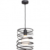 Lampa wisząca spiralna Vitaluce czarna VE4144/1S