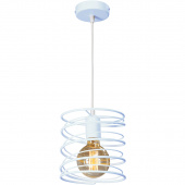 Lampa wisząca spiralna Vitaluce jasnoniebieska VE4144-6/1S