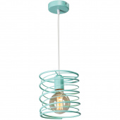 Lampa wisząca spiralna Vitaluce szaroniebieska VE4144-5/1S