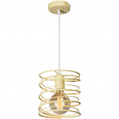 Lampa wisząca spiralna Vitaluce żółta VE4144-3/1S
