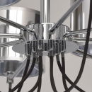 Lampa wisząca srebrna - 8 kloszy MW-Light Megapolis 103010908