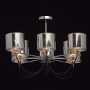 Lampa wisząca srebrna - 8 kloszy MW-Light Megapolis 103010908