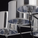 Lampa wisząca srebrna - 8 kloszy MW-Light Megapolis 103010908