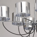 Lampa wisząca srebrna - 8 kloszy MW-Light Megapolis 103010908