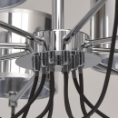 Lampa wisząca srebrna - 8 kloszy MW-Light Megapolis 103010908