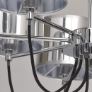 Lampa wisząca srebrna - 8 kloszy MW-Light Megapolis 103010908