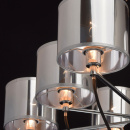 Lampa wisząca srebrna - 8 kloszy MW-Light Megapolis 103010908