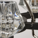 Lampa wisząca styl LOFT, 6-ramion, czarna, szklane klosze RegenBogen Loft 104012506