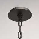 Lampa wisząca styl LOFT, 6-ramion, czarna, szklane klosze RegenBogen Loft 104012506