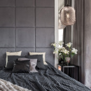 Lampa wisząca szklana, dymiona, falista Dunas Maytoni P058PL-01B