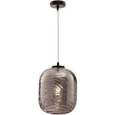 Lampa wisząca szklana, dymiona, falista Dunas Maytoni P058PL-01B