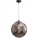 Lampa wisząca szklana, dymiona kula 30 cm Dunas Maytoni P059PL-01B