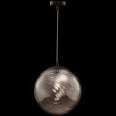 Lampa wisząca szklana, dymiona kula 30 cm Dunas Maytoni P059PL-01B