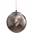 Lampa wisząca szklana, dymiona kula 30 cm Dunas Maytoni P059PL-01B