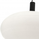 Lampa wisząca szklana elipsoida biała Perlas Maytoni P062PL-01W