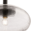 Lampa wisząca szklana elipsoida prążkowana Perlas Maytoni P062PL-01GR