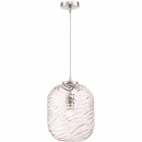 Lampa wisząca szklana, klosz o falującej strukturze Dunas Maytoni P058PL-01CH