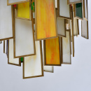 Lampa wisząca szkło witrażowe Marocco RegenBogen Megapolis 185011106