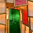 Lampa wisząca szkło witrażowe Marocco RegenBogen Megapolis 185011106