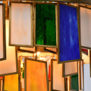 Lampa wisząca szkło witrażowe Marocco RegenBogen Megapolis 185011106