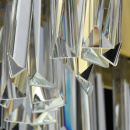 Lampa wisząca sztabki kryształowe, LED, pilot Adelard MW-LIGHT Crystal 642014801