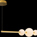 Lampa wisząca trzy białe kule LED na złotym pręcie Freccia Maytoni MOD063PL-L50G3K