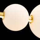 Lampa wisząca trzy białe kule LED na złotym pręcie Freccia Maytoni MOD063PL-L50G3K