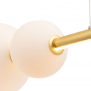 Lampa wisząca trzy białe kule LED na złotym pręcie Freccia Maytoni MOD063PL-L50G3K