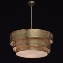 Lampa wisząca, trzy pozłacane okręgi Nora MW-LIGHT Elegance 454011003