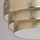 Lampa wisząca, trzy pozłacane okręgi Nora MW-LIGHT Elegance 454011003