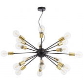 Lampa wisząca w stylu loft na 18 gołych żarówek Jackson Maytoni T546PL-18B