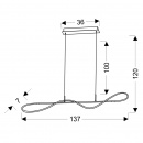 Lampa wisząca wąż LED 132 cm Mykonos Apeti A0027-310