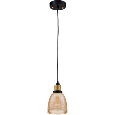 Lampa wisząca z bursztynowym kloszem ze szkła Tempo Maytoni T164-11-G