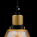 Lampa wisząca z bursztynowym kloszem ze szkła Tempo Maytoni T164-11-G