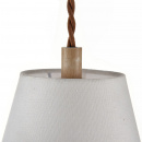 Lampa wisząca z dekoracją i beżowym kloszem Cipresso Maytoni Classic H034-PL-01-R