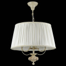 Lampa wisząca z dużym, plisowanym, kremowym kloszem Olivia Maytoni Classic ARM326-33-W