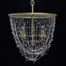 Lampa wisząca z kolorowymi kryształkami Valencia CHIARO Classic 299011906