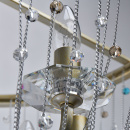 Lampa wisząca z kolorowymi kryształkami Valencia CHIARO Classic 299011906
