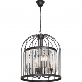 Lampa wisząca z kryształami, typu klatka Vitaluce VE5098-1/4