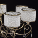 Lampa wisząca z kryształkami na 8 żarówek - antyczny mosiądz MW-LIGHT Classic 372013508