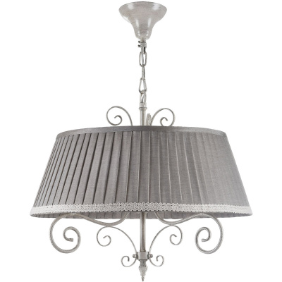 Lampa wisząca z lnianym kloszem Felicita Maytoni Classic ARM029-PL-03-W