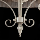 Lampa wisząca z lnianym kloszem Felicita Maytoni Classic ARM029-PL-03-W