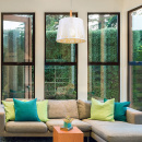 Lampa wisząca z motywem leśnym, biała, metalowa Lantern Maytoni Modern MOD029-PL-01-W