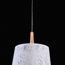 Lampa wisząca z motywem leśnym, biała, metalowa Lantern Maytoni Modern MOD029-PL-01-W