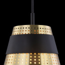 Lampa wisząca z perforowanym kloszem Trento Maytoni Modern MOD614PL-01BS