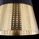 Lampa wisząca z perforowanym kloszem Trento Maytoni Modern MOD614PL-01BS