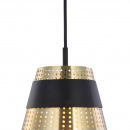 Lampa wisząca z perforowanym kloszem Trento Maytoni Modern MOD614PL-01BS